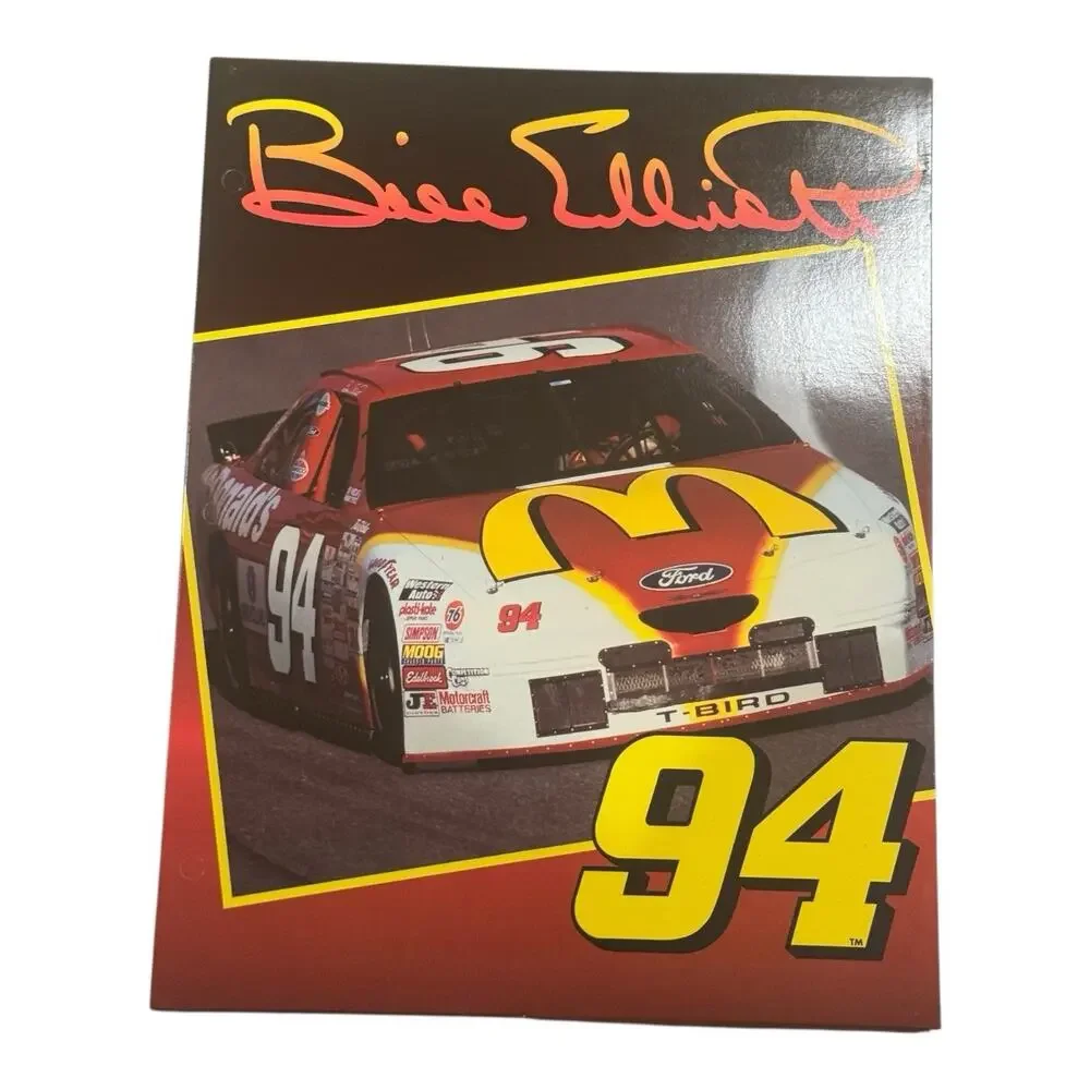 Lot of 5 1996 Napco Nascar 3 Holed Punched Folders 9 1/4 X 11 3/4
